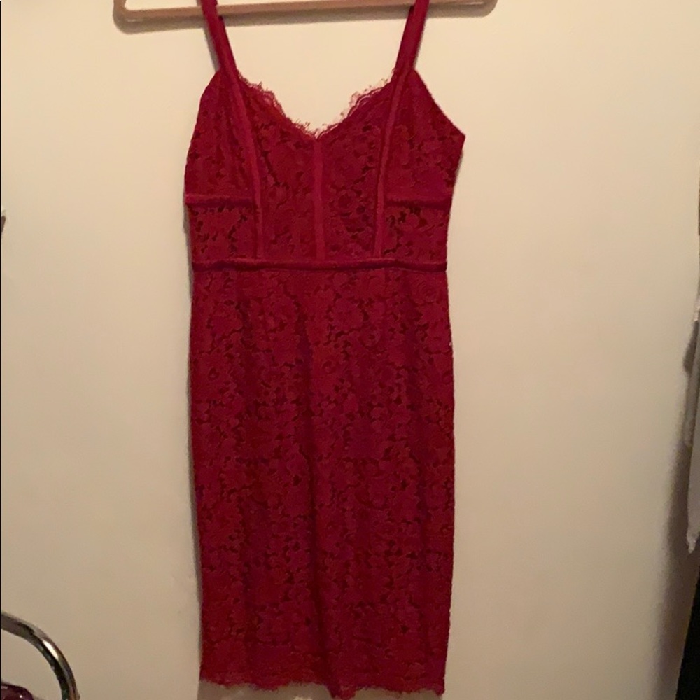 Red girls night out dress